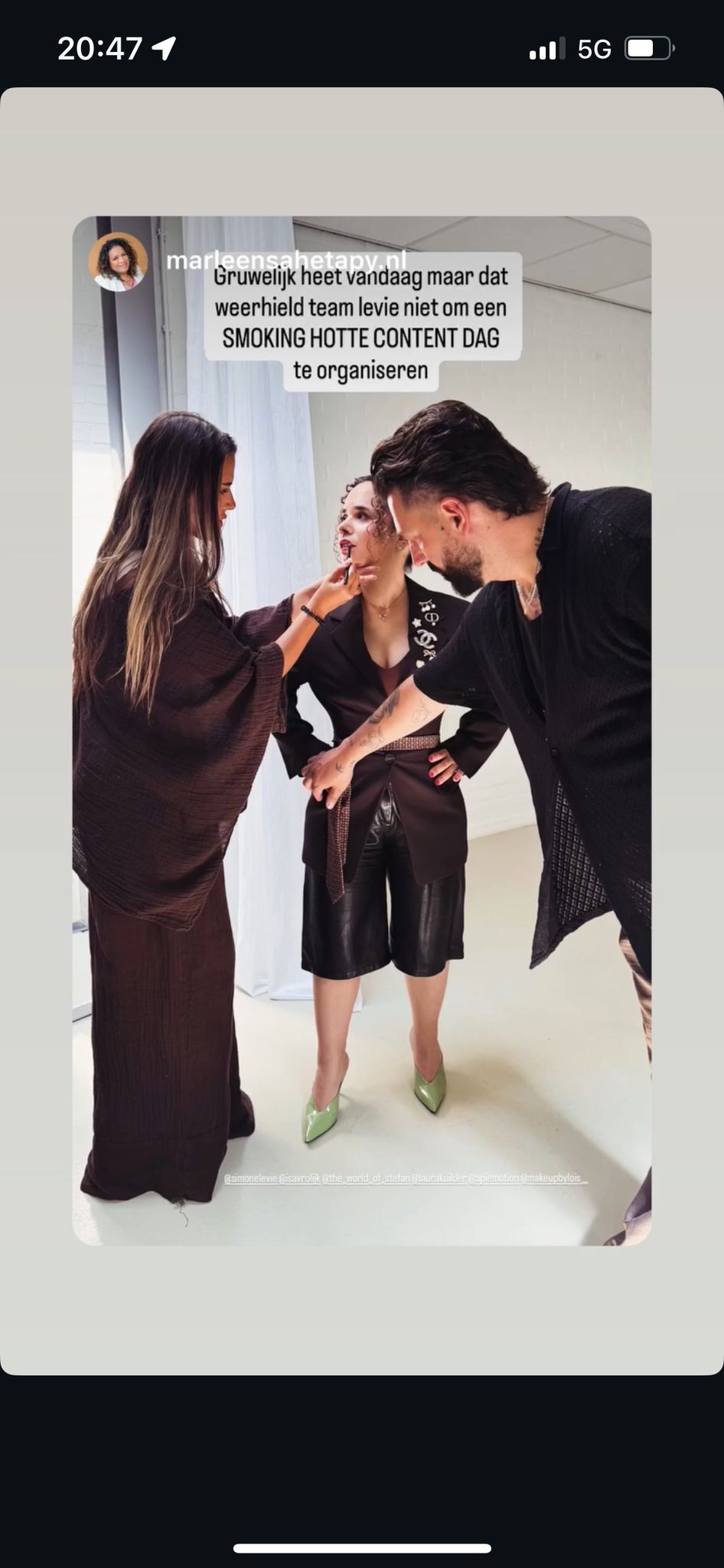 Behind the scenes tijdens een contentdag